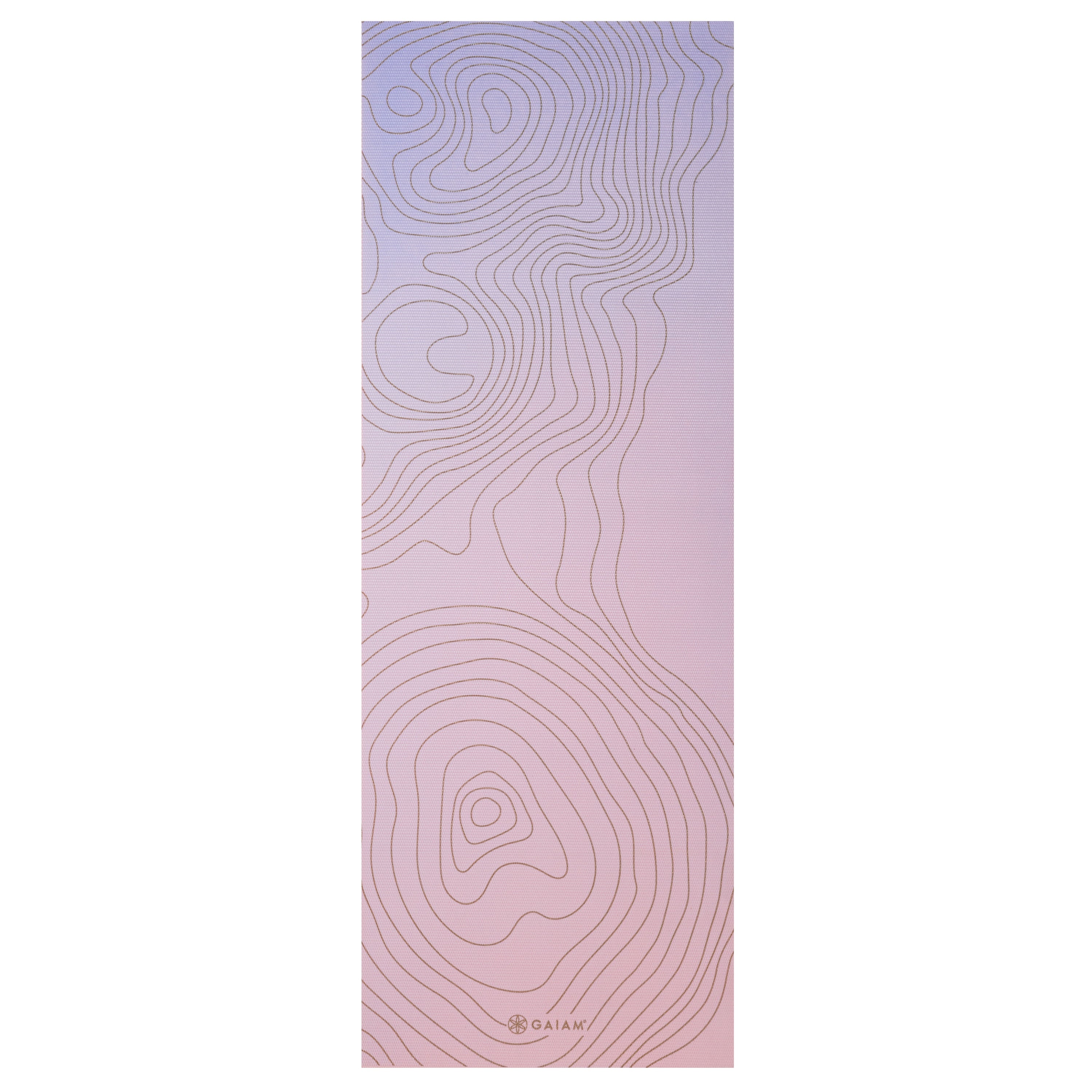 Gaiam Premium Topo Sherbet Yoga Mat (6mm) flat